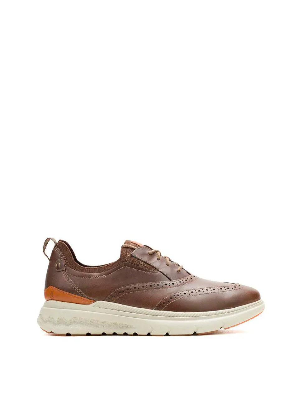 Zapato Cuero Hombre Excel Wingtip Café 1