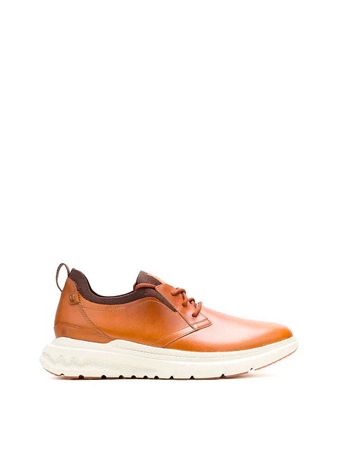 Zapato Cuero Hombre Excel Laceup Café