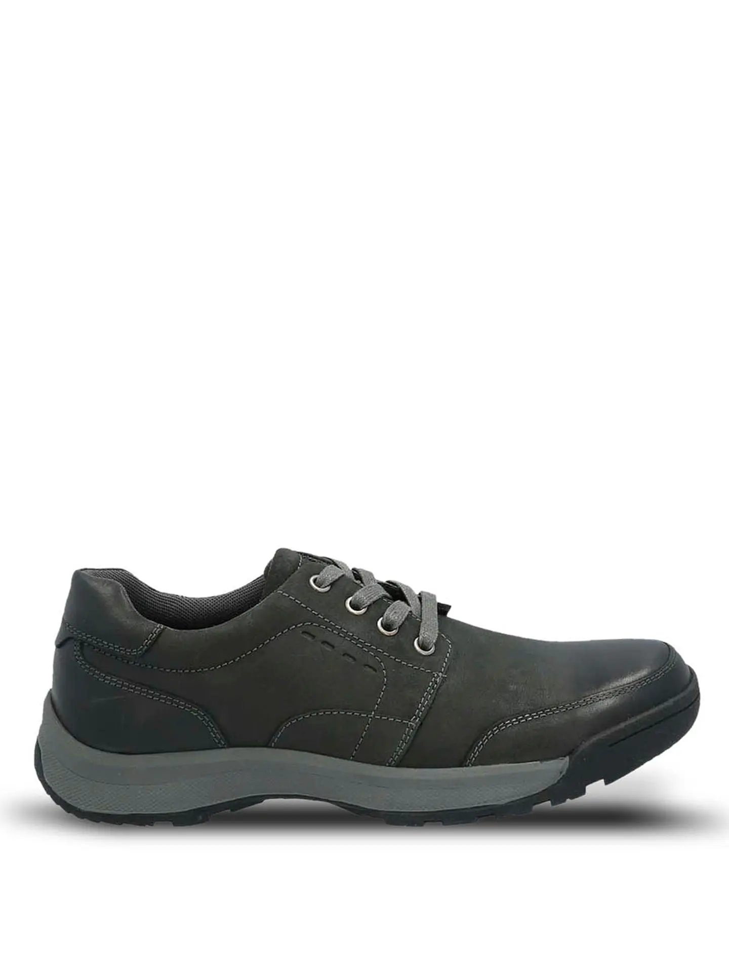 Zapato Cuero Hombre Duran Gris 1
