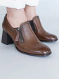 Zapato Cuero Mujer Pomell Café - Miniatura 2