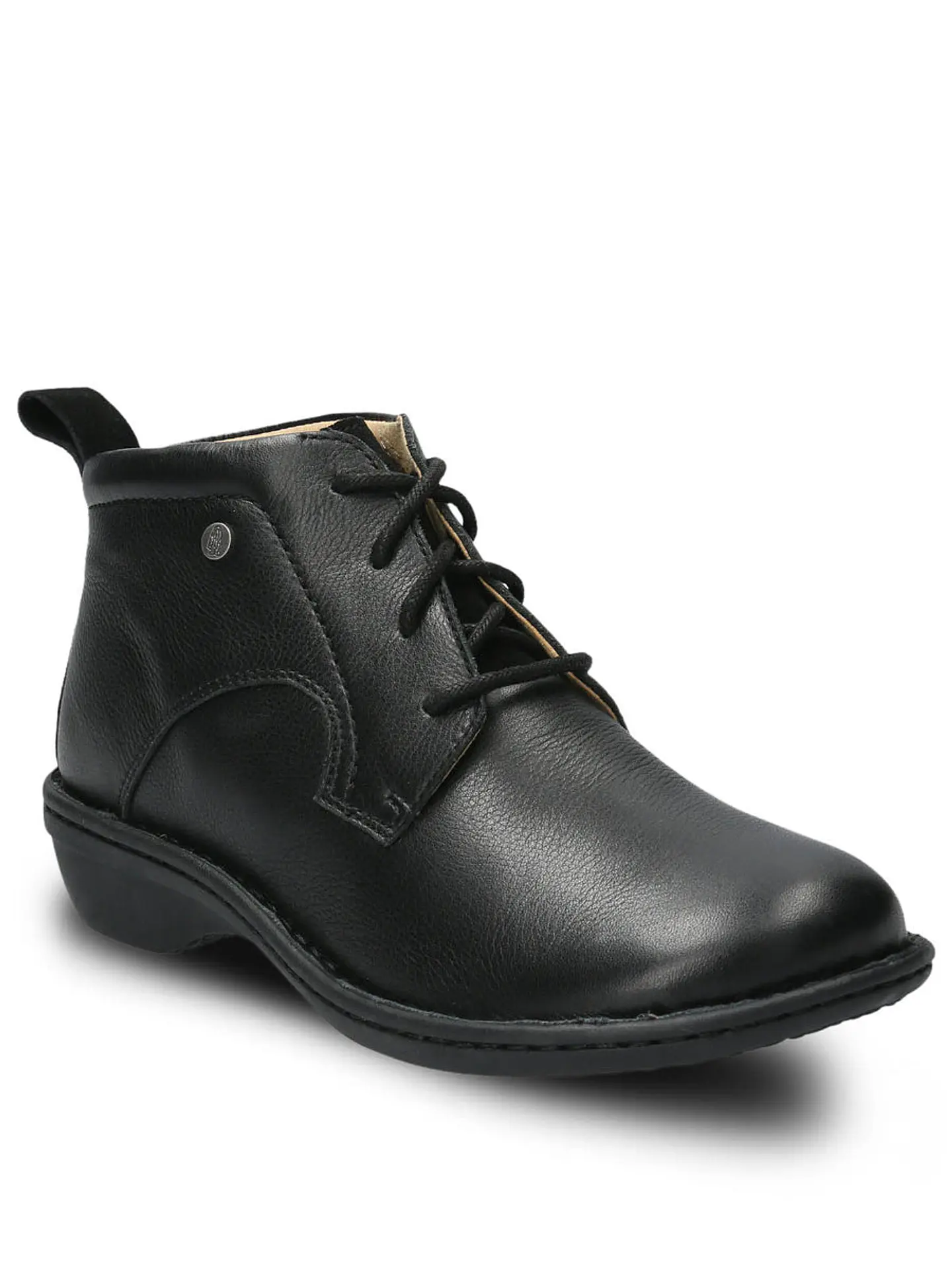 Botin Cuero Mujer Sajon Negro 2