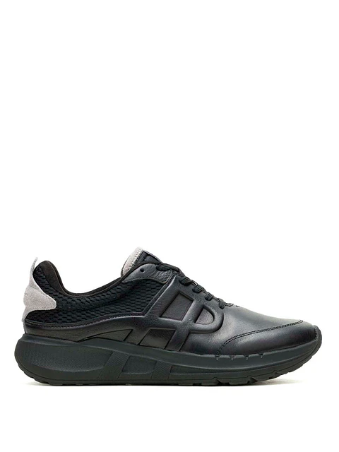 Zapatilla Cuero Hombre Seventy8 Runner Negra