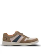 Zapatilla Cuero Hombre Spinal Wave Café - Miniatura 1