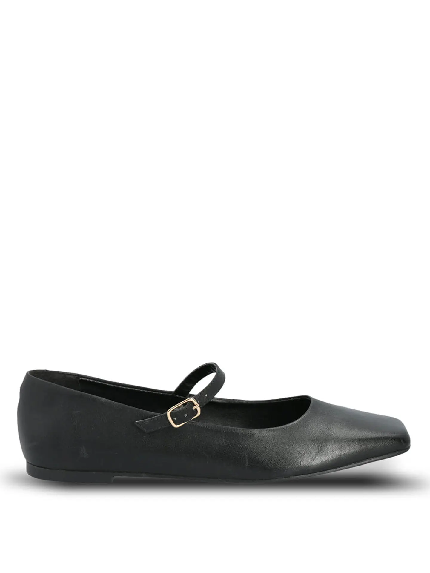 Ballerina Cuero Mujer Lovere Negro 1