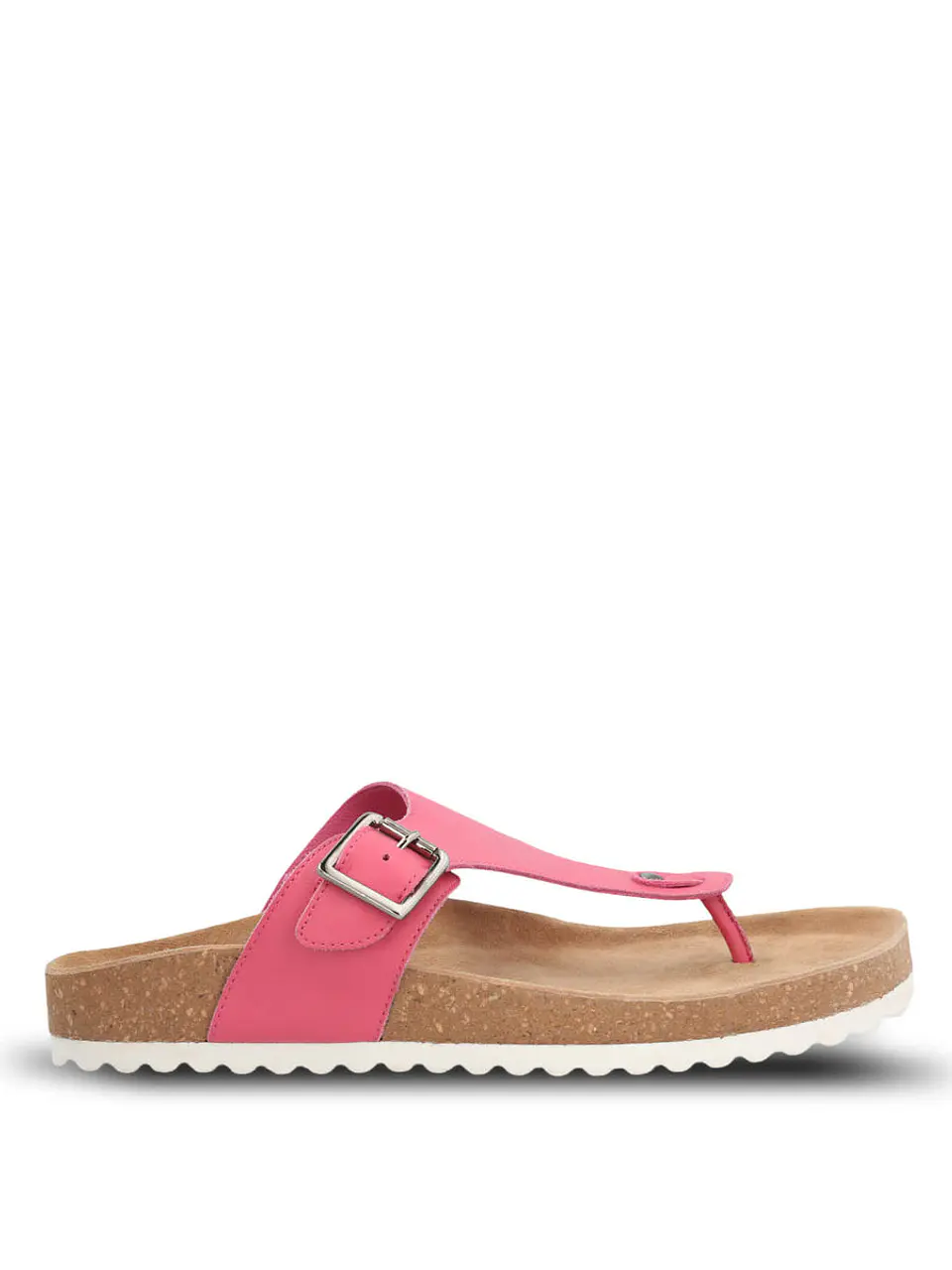 Sandalia Cuero Mujer Davos Fucsia 1
