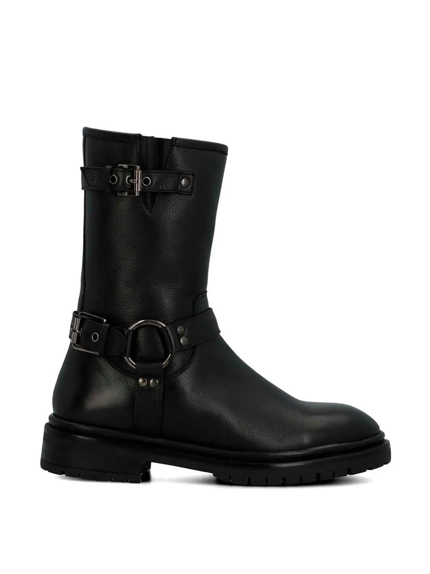 Bota Cuero Mujer Ribek Negra 1