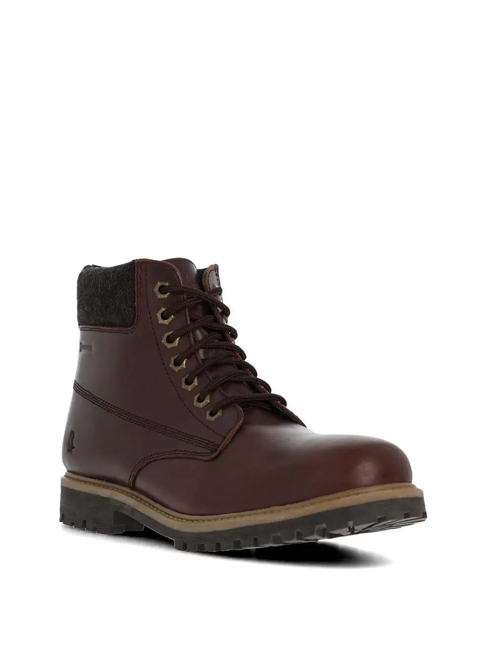 Botin Cuero Hombre Negam Burdeo 2