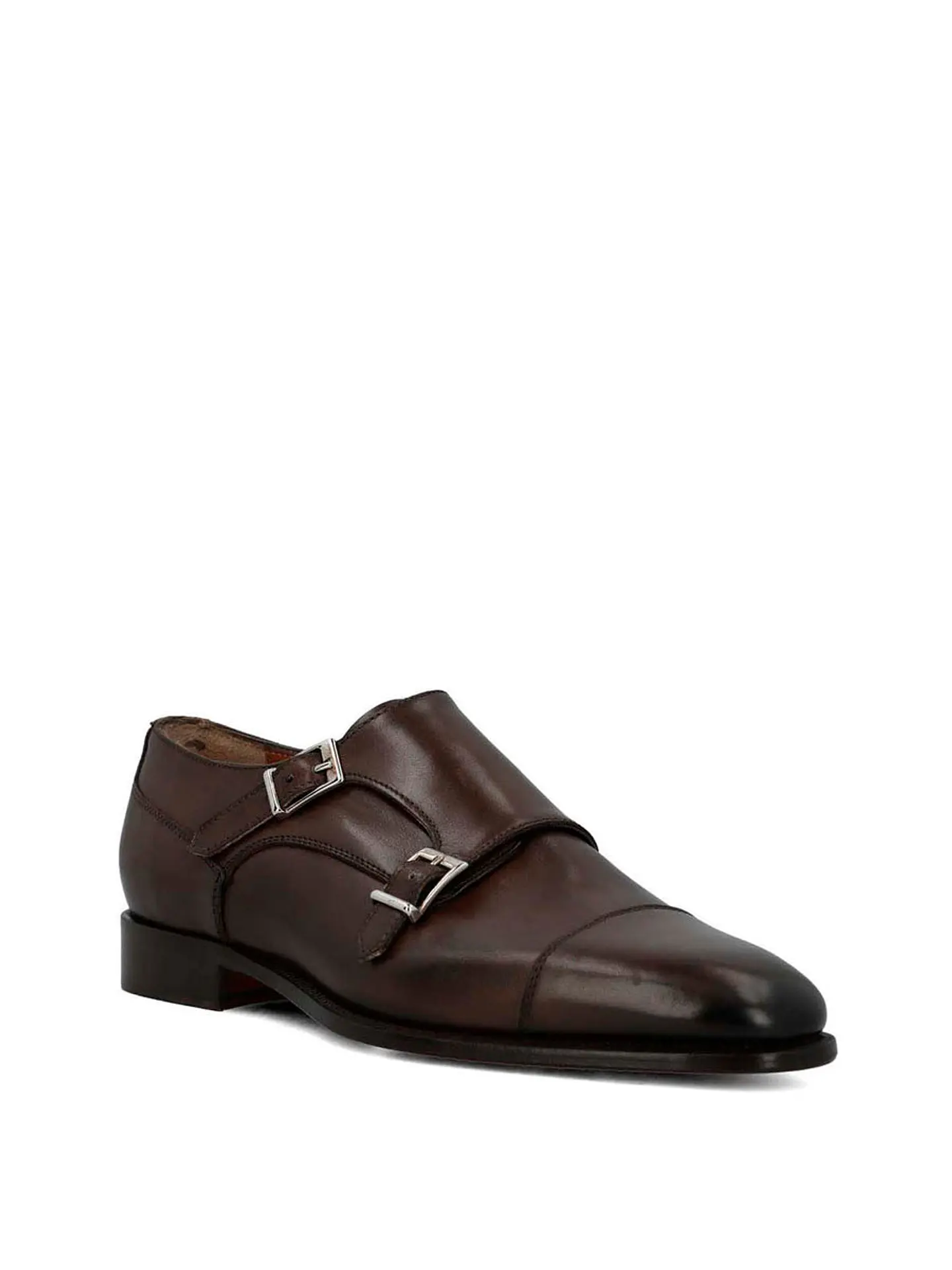 Zapato Italiano Cuero Hombre Macelli Café 2