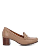 Zapato Cuero Mujer Beata Ii Beige - Miniatura 1