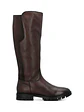 Bota Cuero Mujer Marcella Café - Miniatura 1