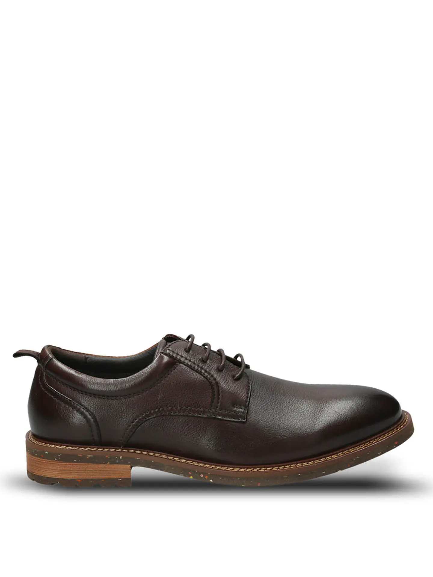 Zapato Cuero Hombre Hinton Café 1
