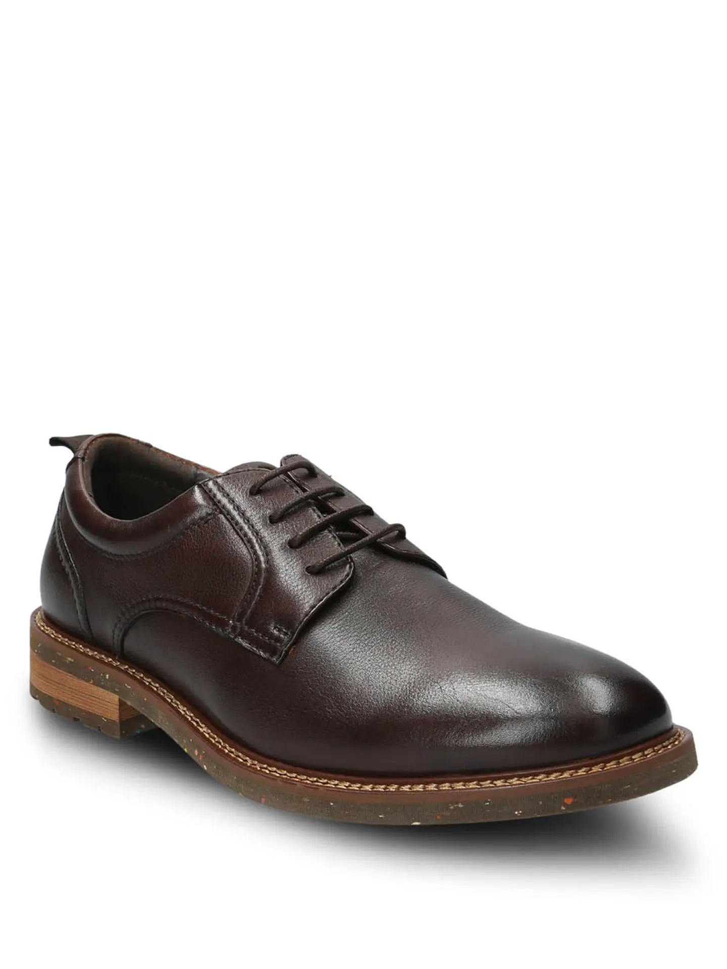 Zapato Cuero Hombre Hinton Café 2