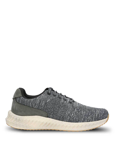 Zapatilla Spinal Hombre Knit Lace Gris