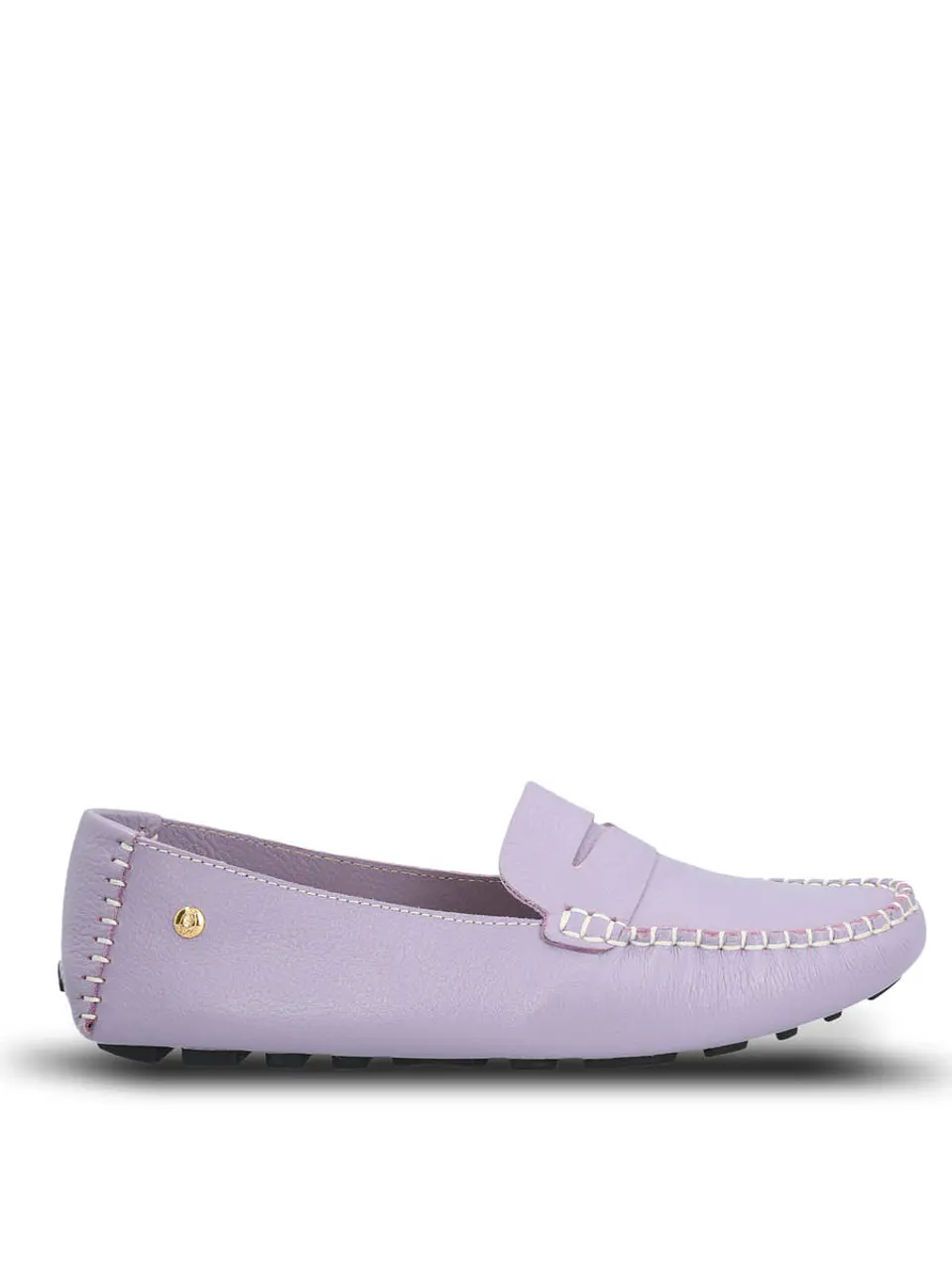 Mocasin Cuero Mujer Domaso Lila 1