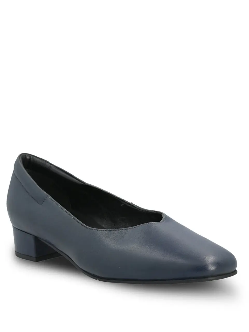 Zapato Cuero Mujer Eleven Azul Oscuro 2