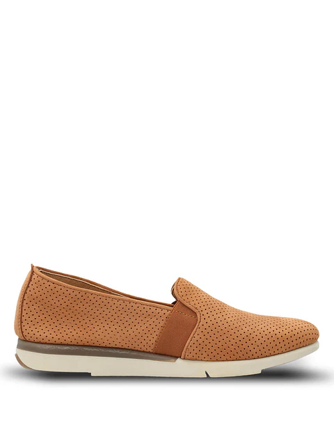 Slip On Cuero Fast Action Café Claro