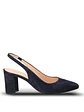 Zapato Vestir Cuero Mujer Temu Azul Oscuro - Miniatura 1