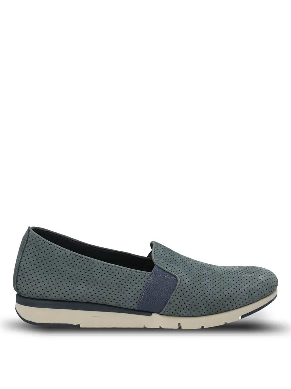 Slip On Cuero Fast Action Azul 1
