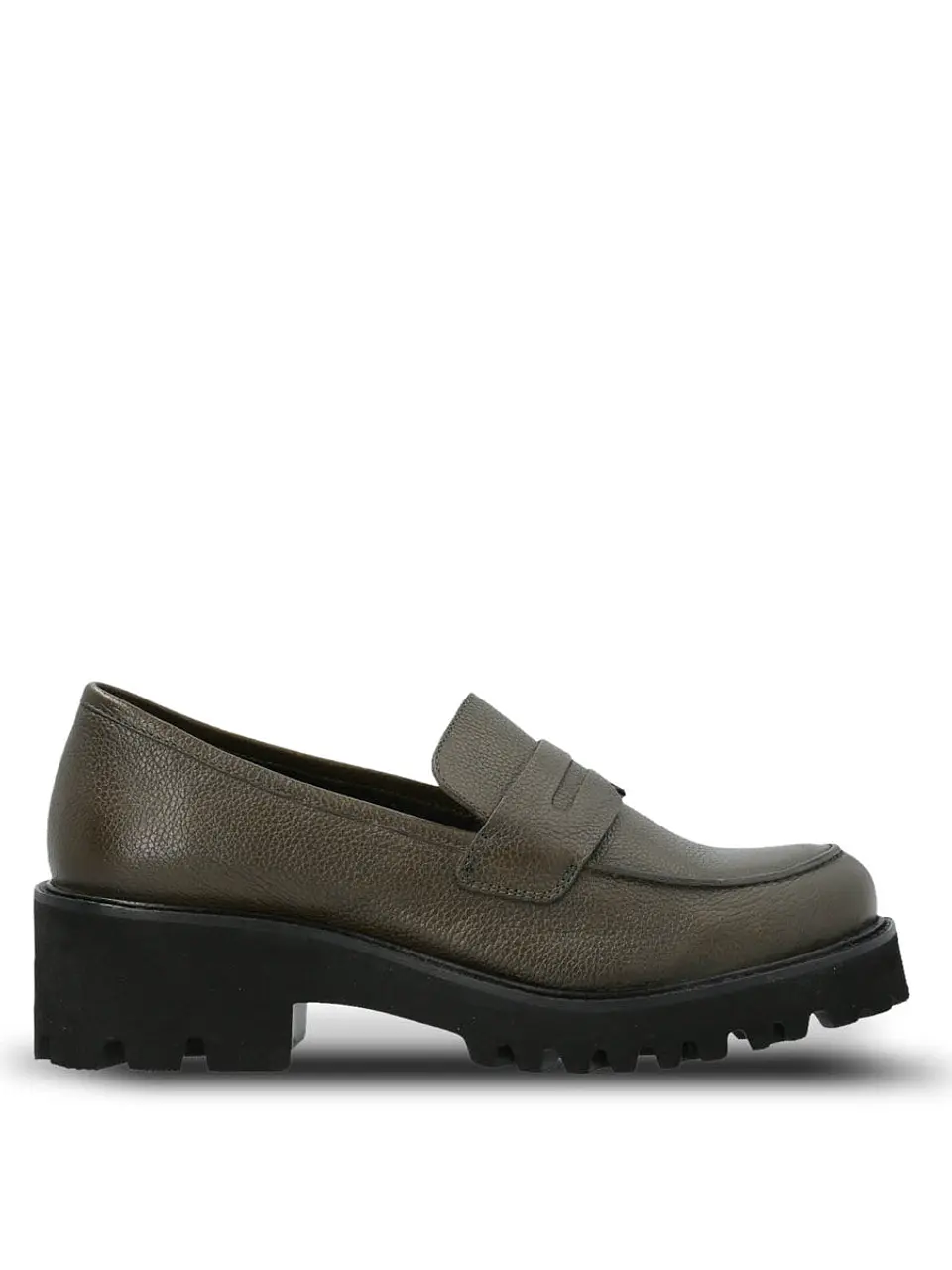 Mocasin Cuero Mujer Sophie Verde 1