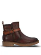 Botin Cuero Mujer Galla Café - Miniatura 1
