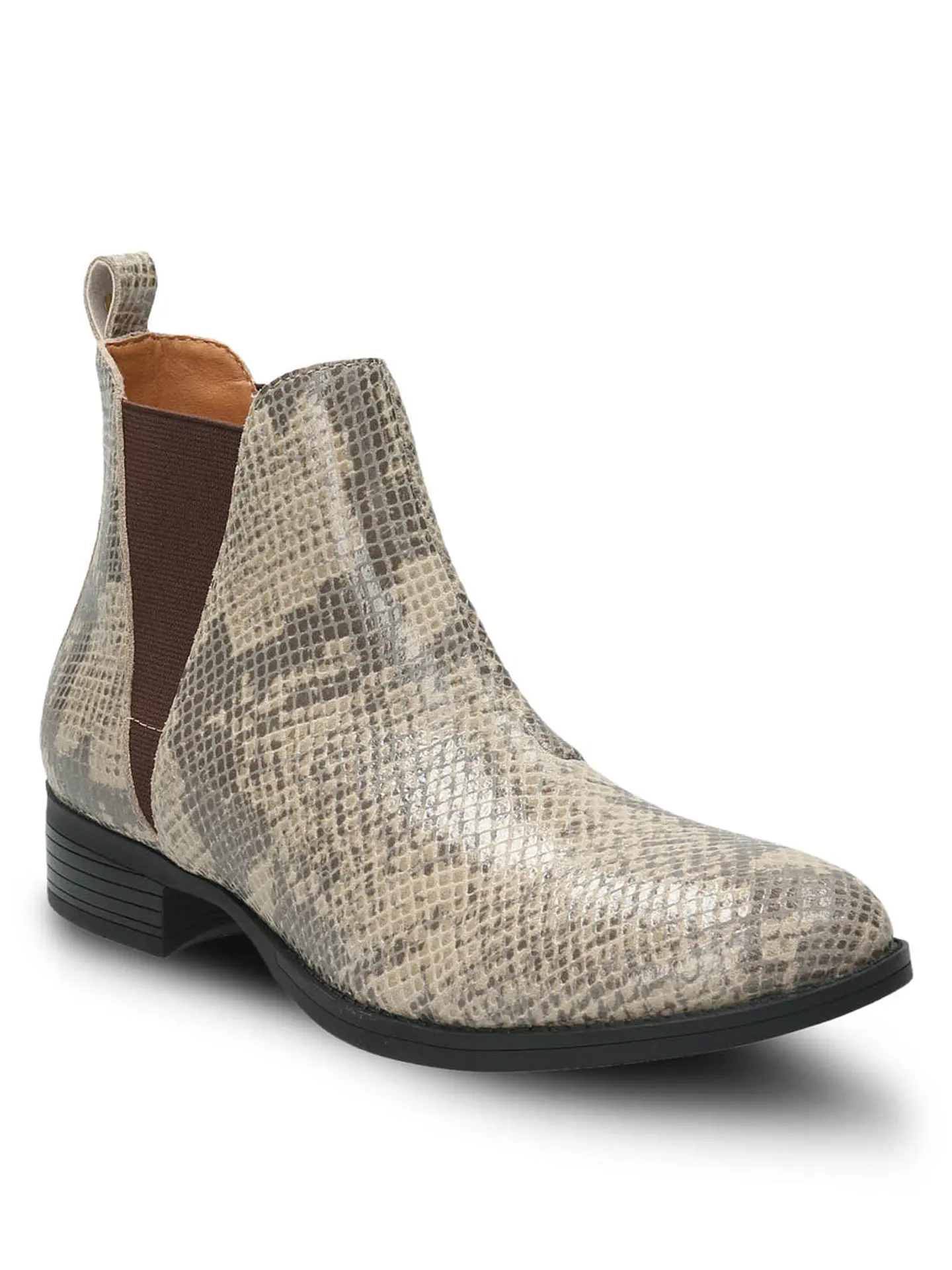 Botin Cuero Mujer Alva Beige 1