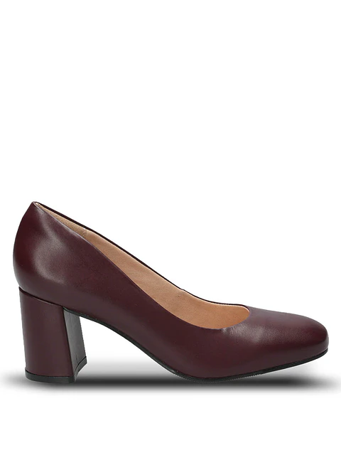Zapato Cuero Mujer Maddox Rojo