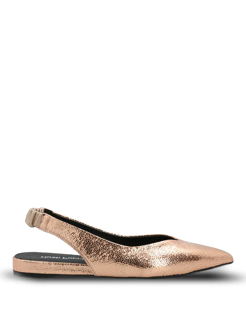 Ballerina Vestir Mujer Cuero Carmin Metalizada 1