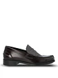 Mocasin Mujer Italiano Cuero Rozato Burdeo - Miniatura 1