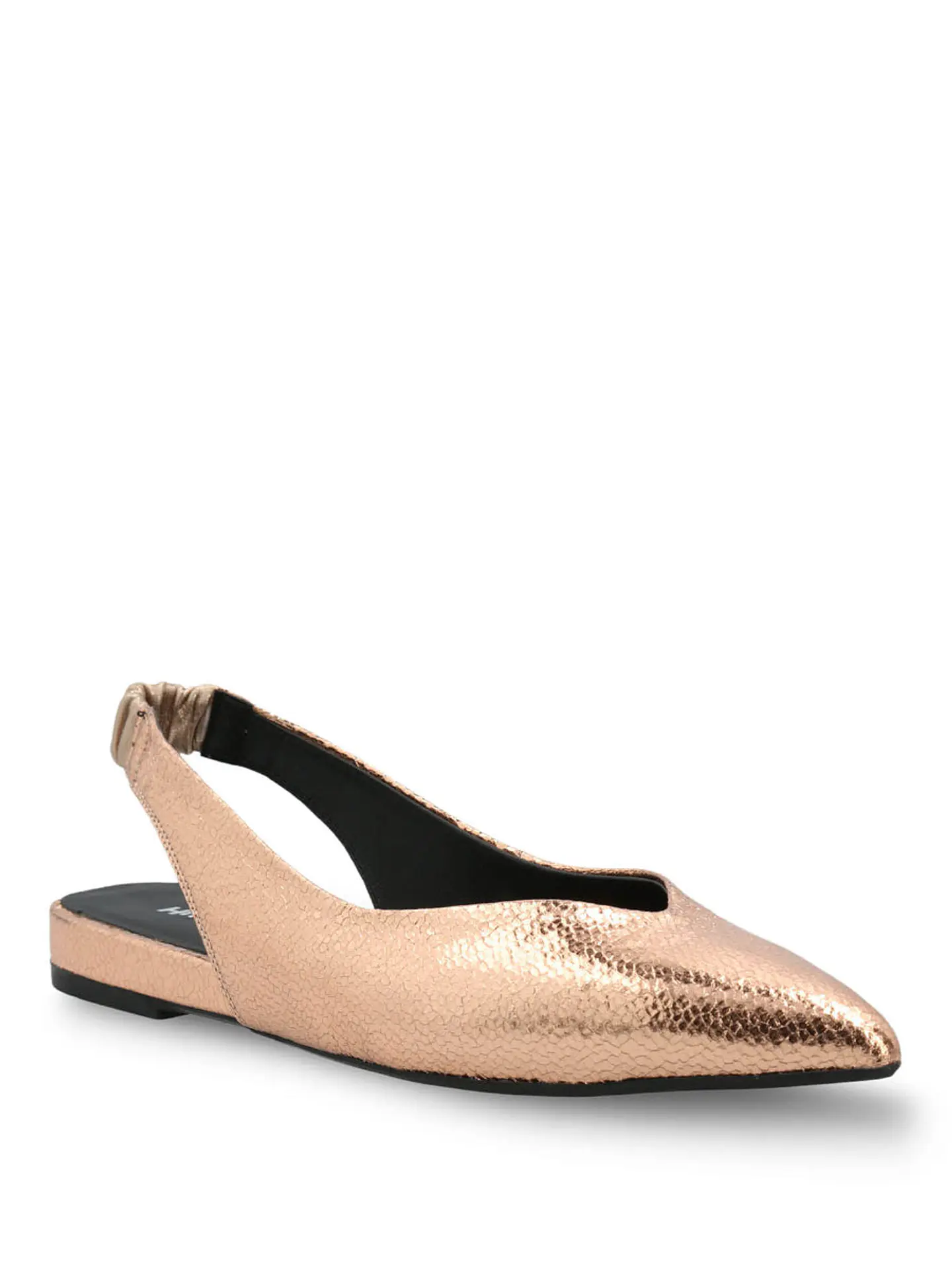 Ballerina Vestir Mujer Cuero Carmin Metalizada 2
