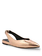 Ballerina Vestir Mujer Cuero Carmin Metalizada - Miniatura 2