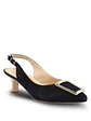 Zapato Brunate Cuero Mujer Rossella Azul Oscuro - Miniatura 2