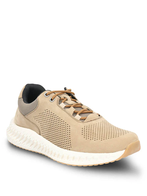 Zapatilla Cuero Hombre Spinal Lthr Lace Gris Claro