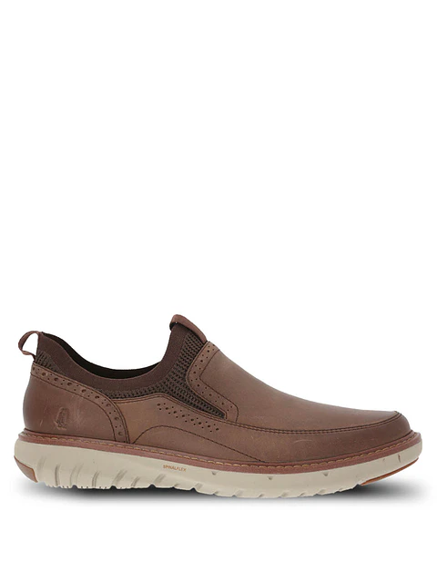 Slip On Cuero Hombre Smart Slip On Café Oscuro