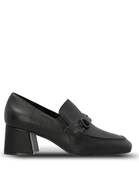 Zapato Cuero Mujer Zara Negro