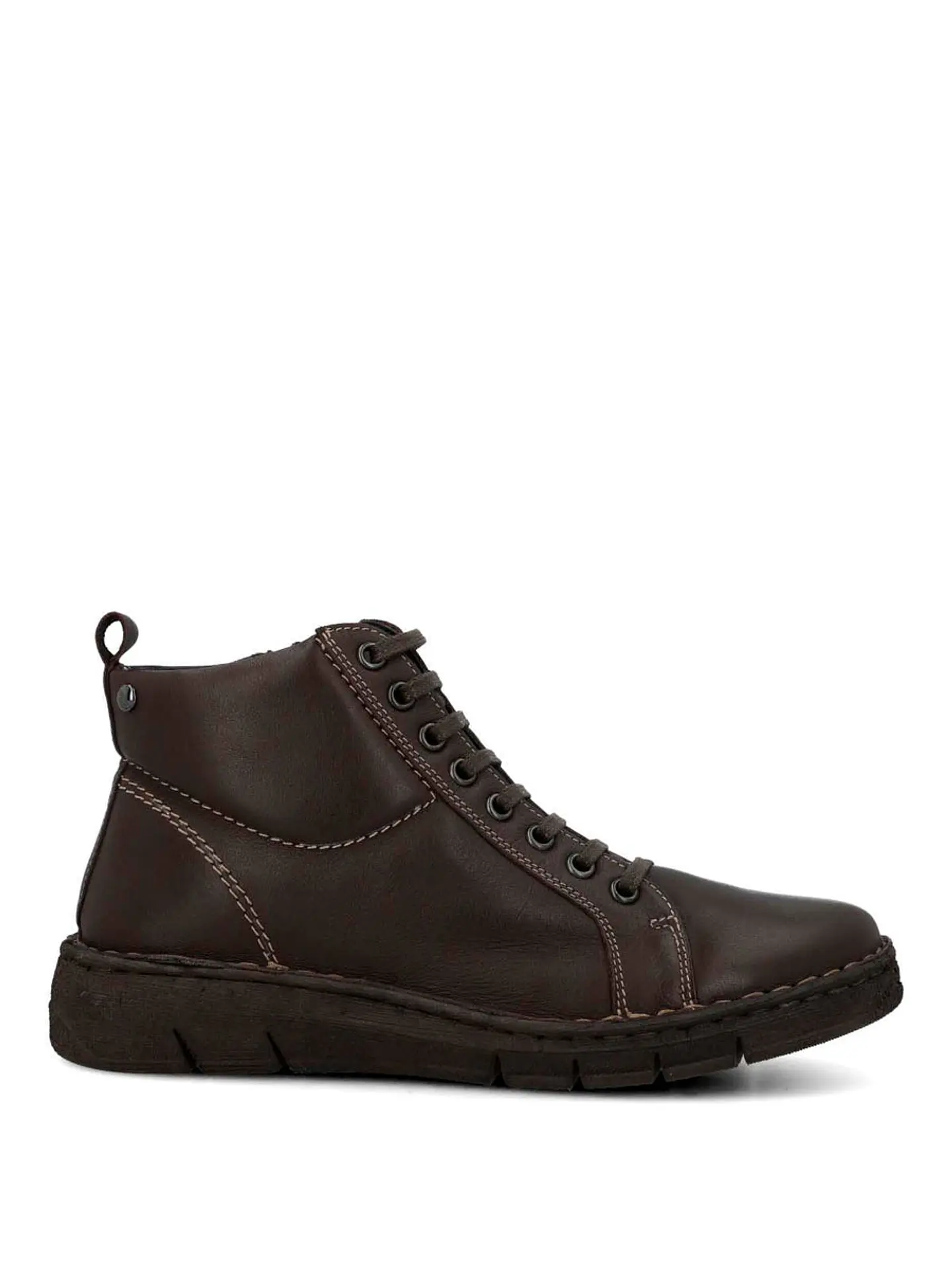 Botin Cuero Mujer Winnet Café Oscuro 1