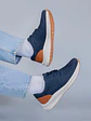 Zapatilla Cuero Spinal Discover Azul - Miniatura 2