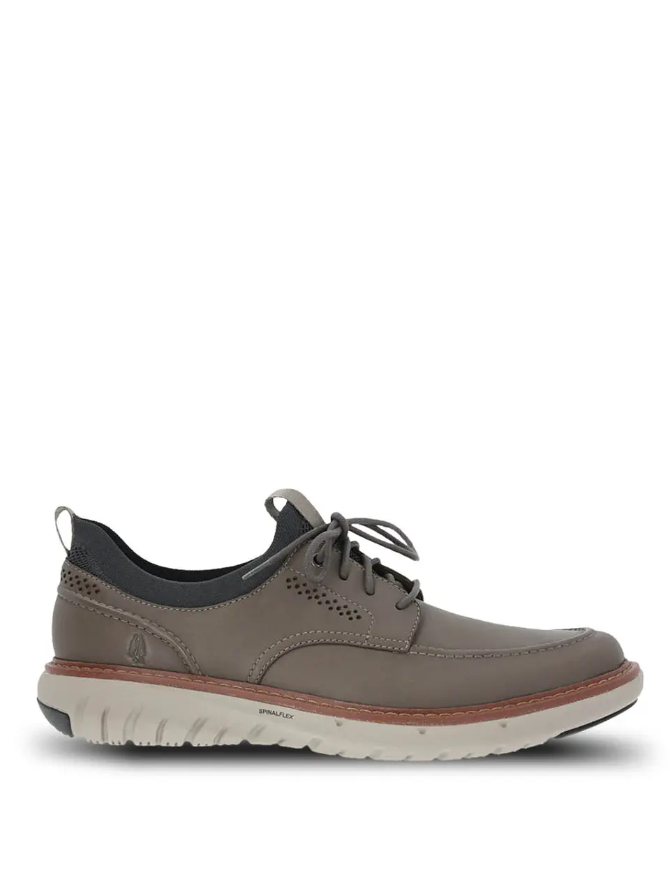 Zapatilla Cuero Hombre Smart Laceup Gris 1