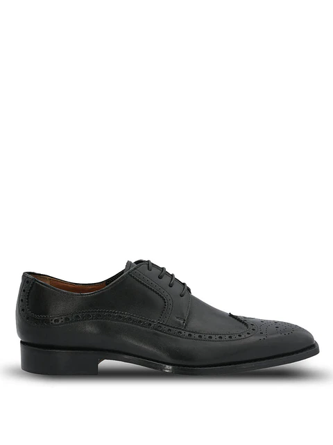 Zapato Vestir Cuero Hombre Marino Negro