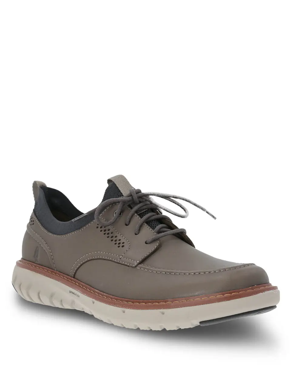Zapatilla Cuero Hombre Smart Laceup Gris 2