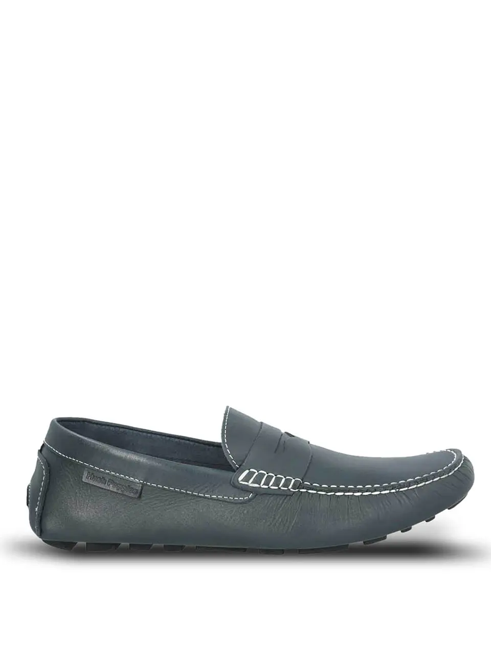 Mocasin Cuero Hombre Lotus Azul Oscuro 1