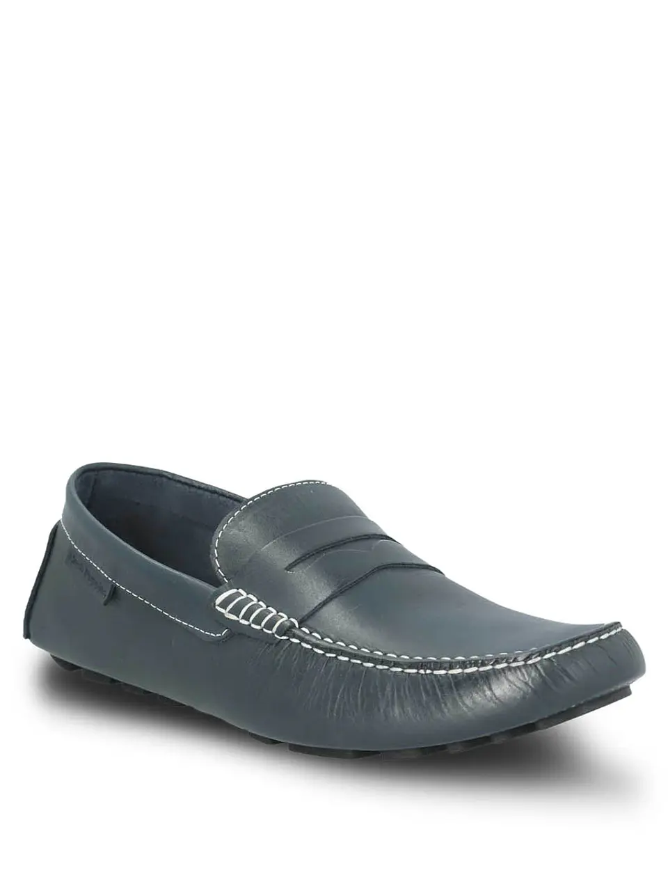 Mocasin Cuero Hombre Lotus Azul Oscuro 2