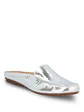 Mocasin Cuero Mujer Metalizado Cabris Gris - Miniatura 1