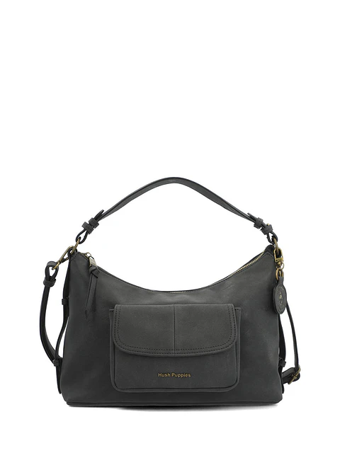 Cartera Ecocuero Mujer Dover Hobo Negro