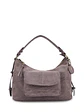 Cartera Ecocuero Mujer Dover Hobo Café - Miniatura 1