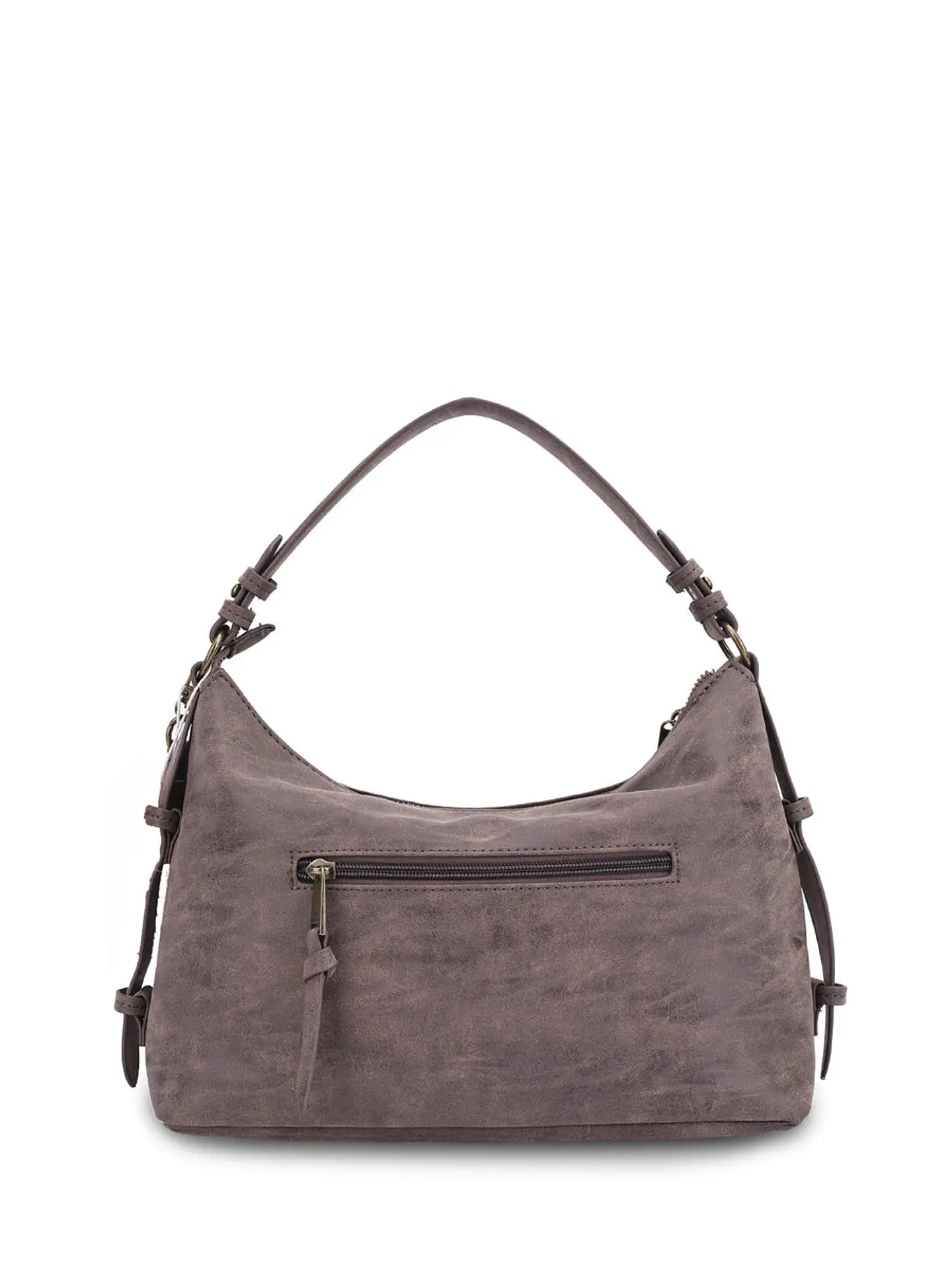 Cartera Ecocuero Mujer Dover Hobo Café 2