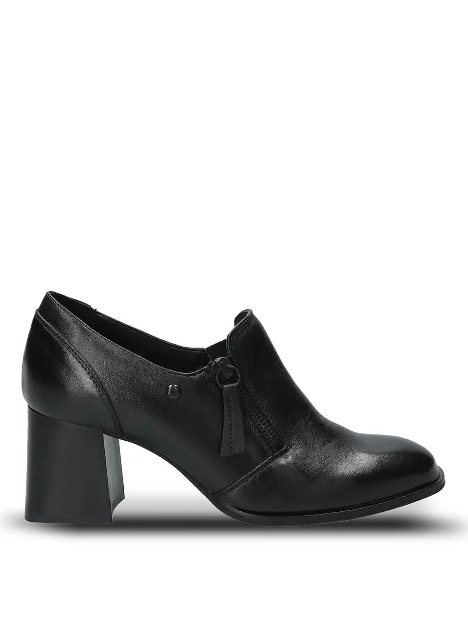 Zapato Cuero Mujer Pomell Negro 1
