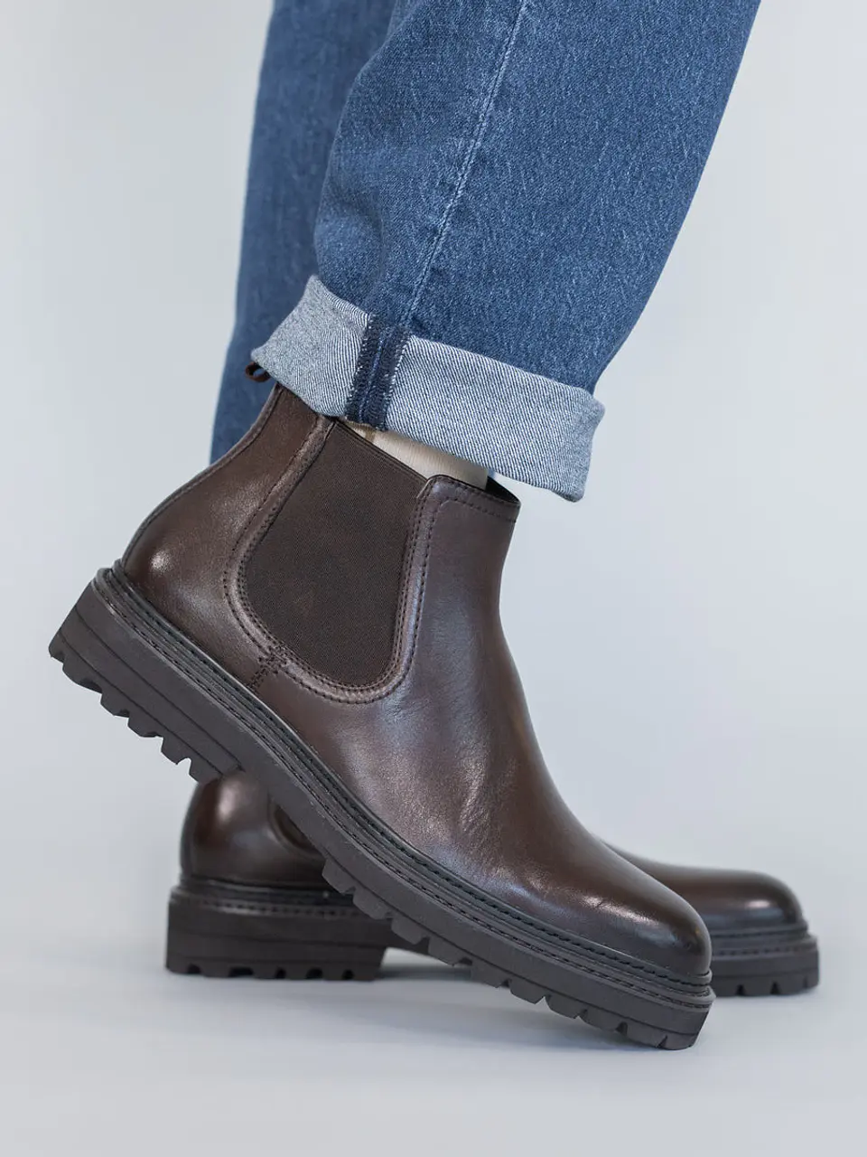 Botin Cuero Hombre Fort Café 2