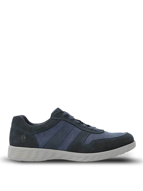 Zapatilla Cuero Hombre Spinal Wave Azul
