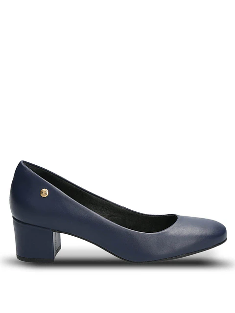 Zapato Cuero Mujer Manson Azul