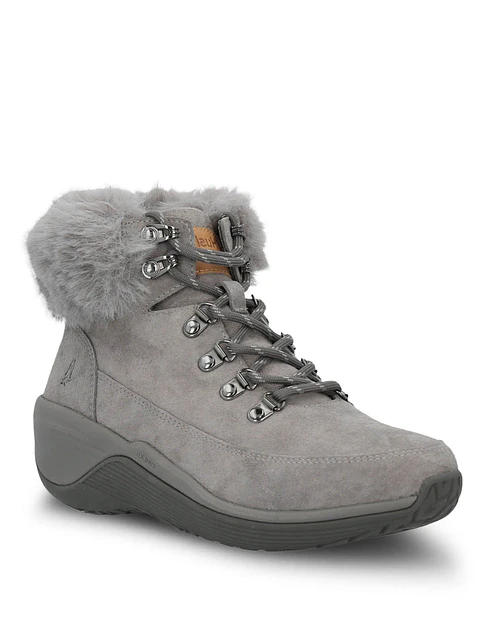 Botin Cuero Mujer Spinal Rug Alpine Gris Hush